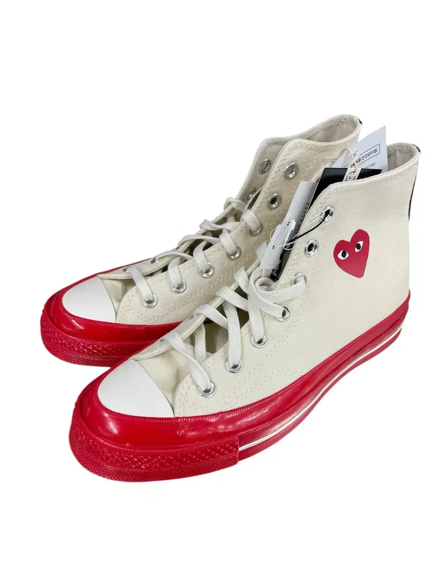 CONVERSE x COMME des GARÇONS ivory/red 245mm (new item)