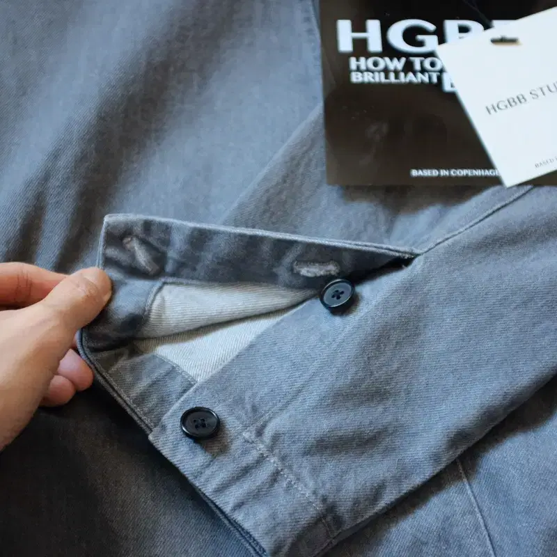 HGBB STUDIO YUPIK DENIM ANORAK / Asphalt