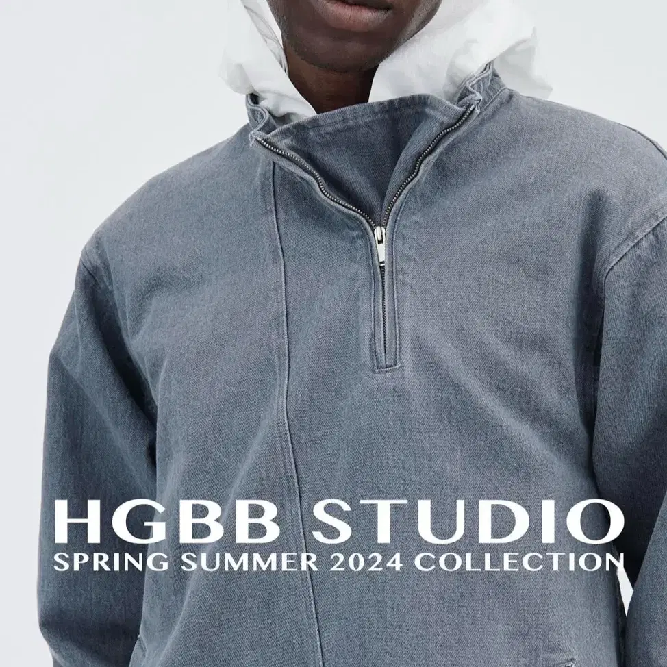 HGBB STUDIO YUPIK DENIM ANORAK / Asphalt