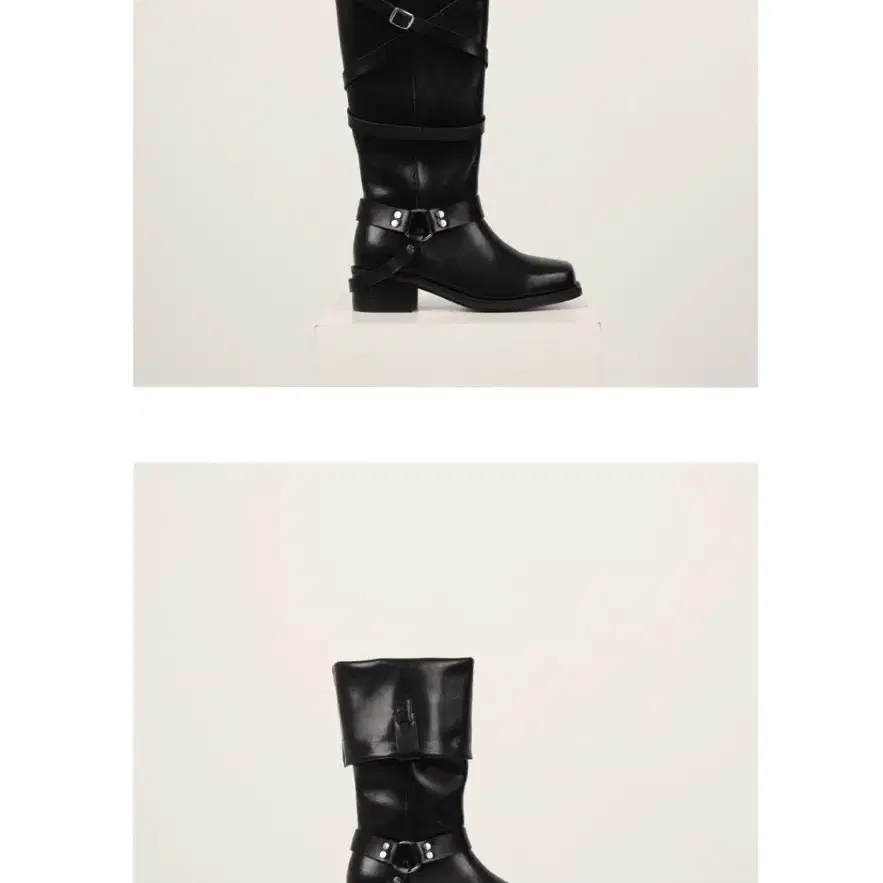 아수라 MULTI LEATHER BOOTS (BLACK)