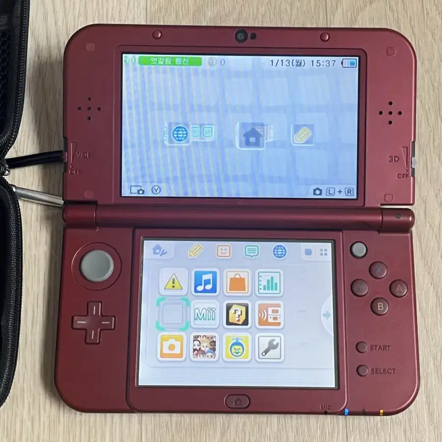 뉴 닌텐도 3DS XL 레드+게임칩 6개 팔아요