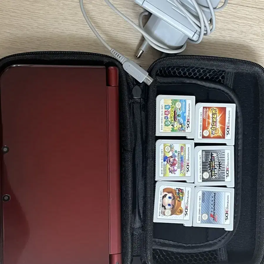 뉴 닌텐도 3DS XL 레드+게임칩 6개 팔아요