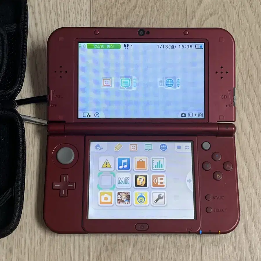 뉴 닌텐도 3DS XL 레드+게임칩 6개 팔아요