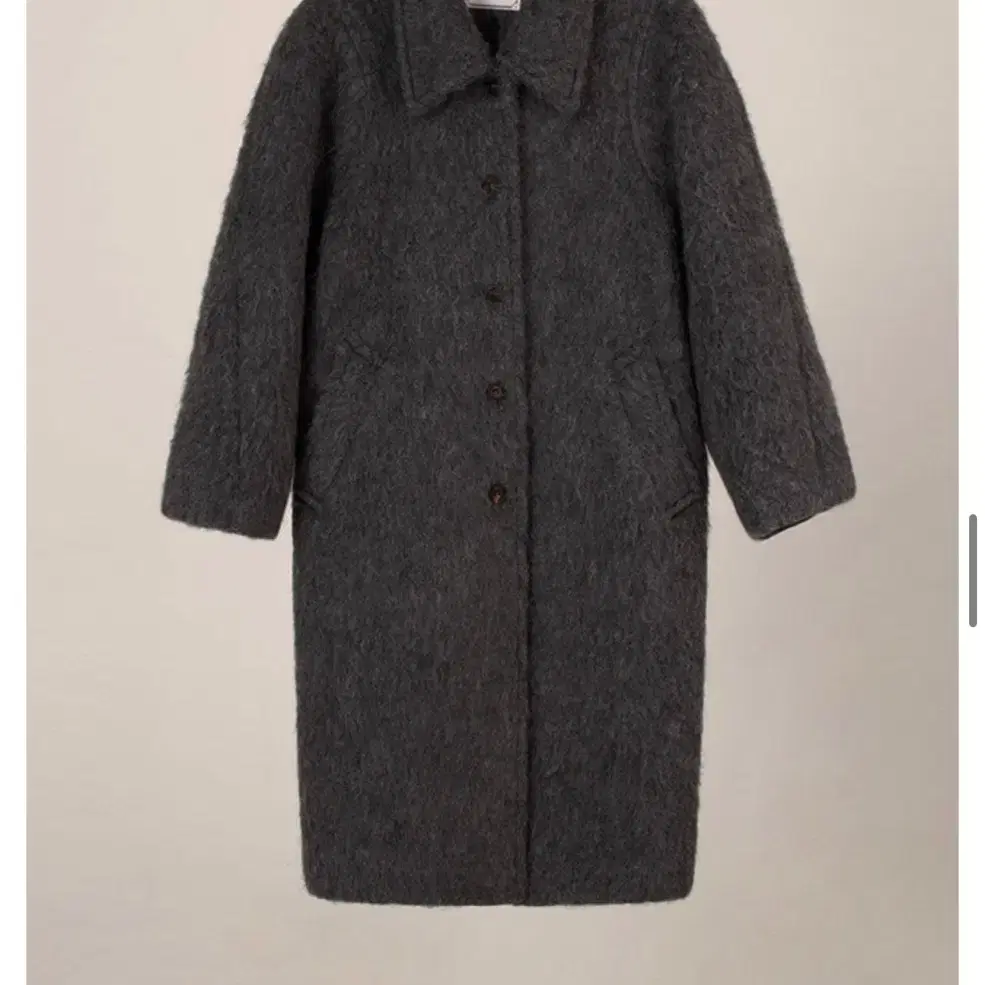 오버듀플레어HAIRY BALMACAAN COAT_CHARCOAL