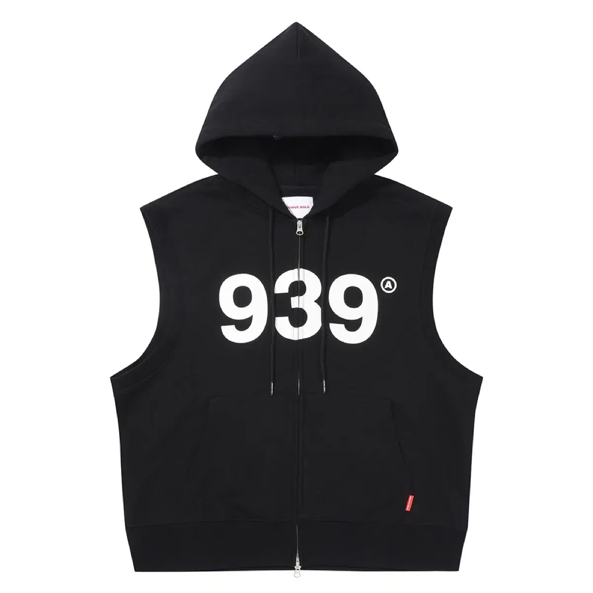 아카이브볼드 939 LOGO HOOD ZIP-UP SLEEVELESS