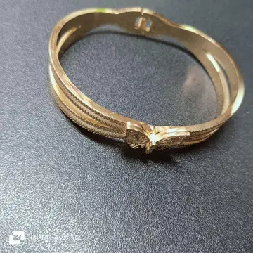 18K 골드 gp 골드 버터플라이뱅글