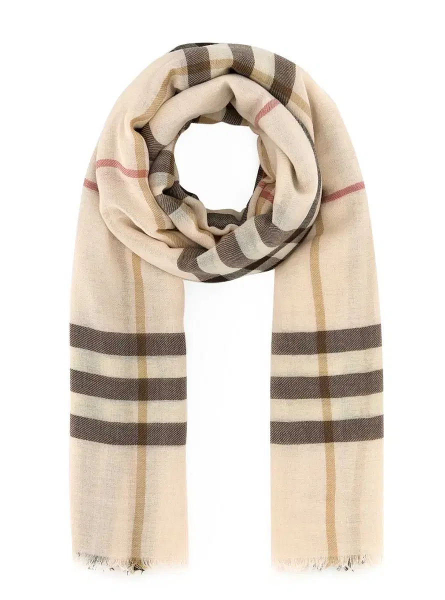 새상품-25SS Burberry Embroidered wool scarf