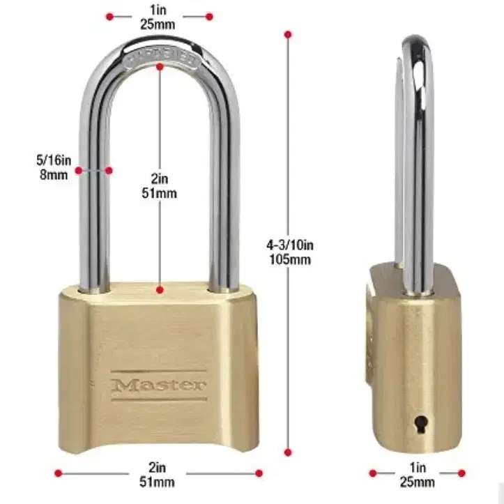 마스터락 MASTER LOCK 175LH 자물쇠