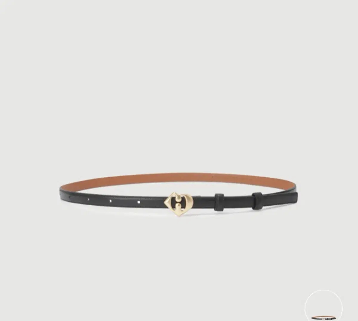 Lucky Chouette 2024 season thin Lucky logo belt for sale