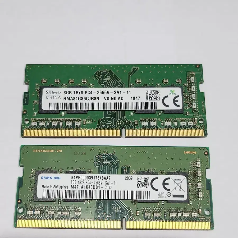 노트북램 DDR4 2666V 2개