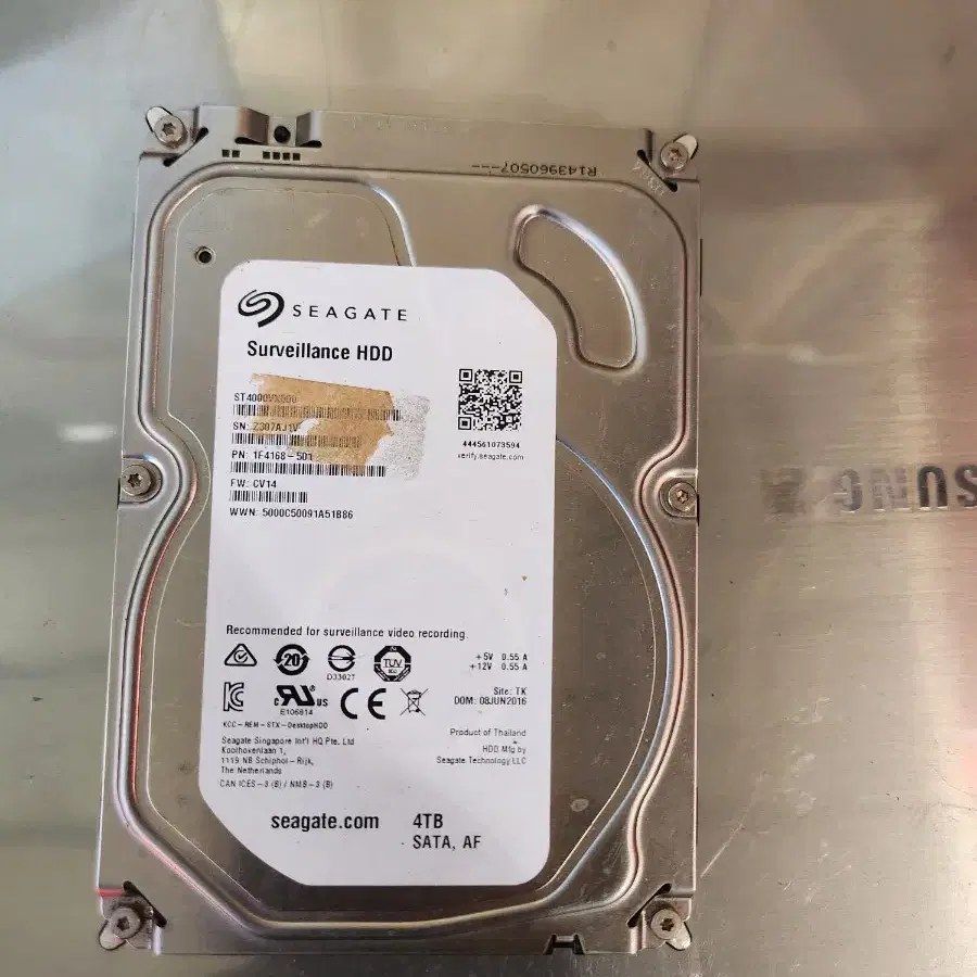 3.5 4TB hdd seagate 테스트완료