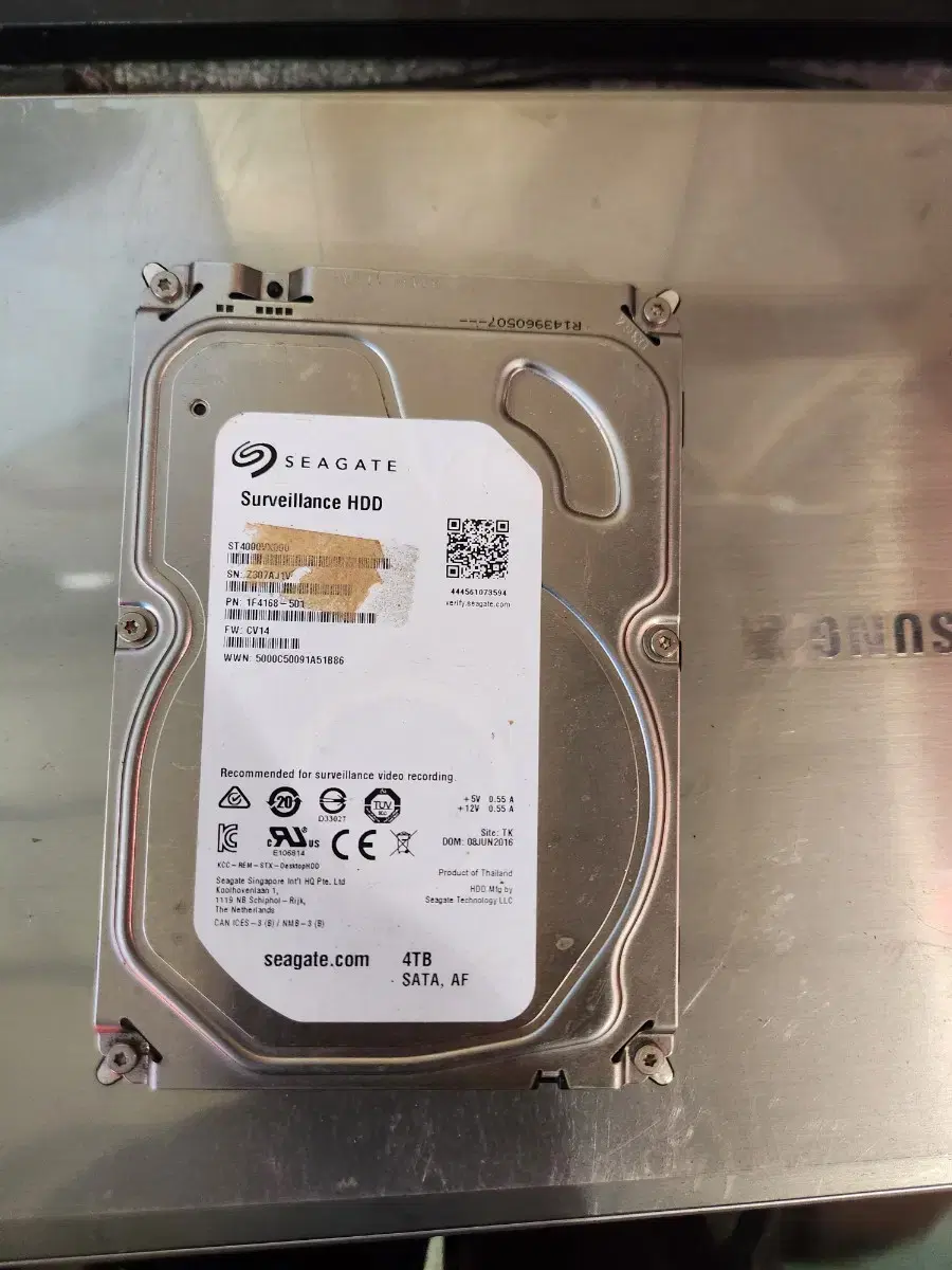 3.5 4TB hdd seagate 테스트완료