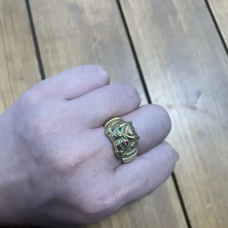 피넛츠앤코 불독반지 황동 peanets&co ring brass