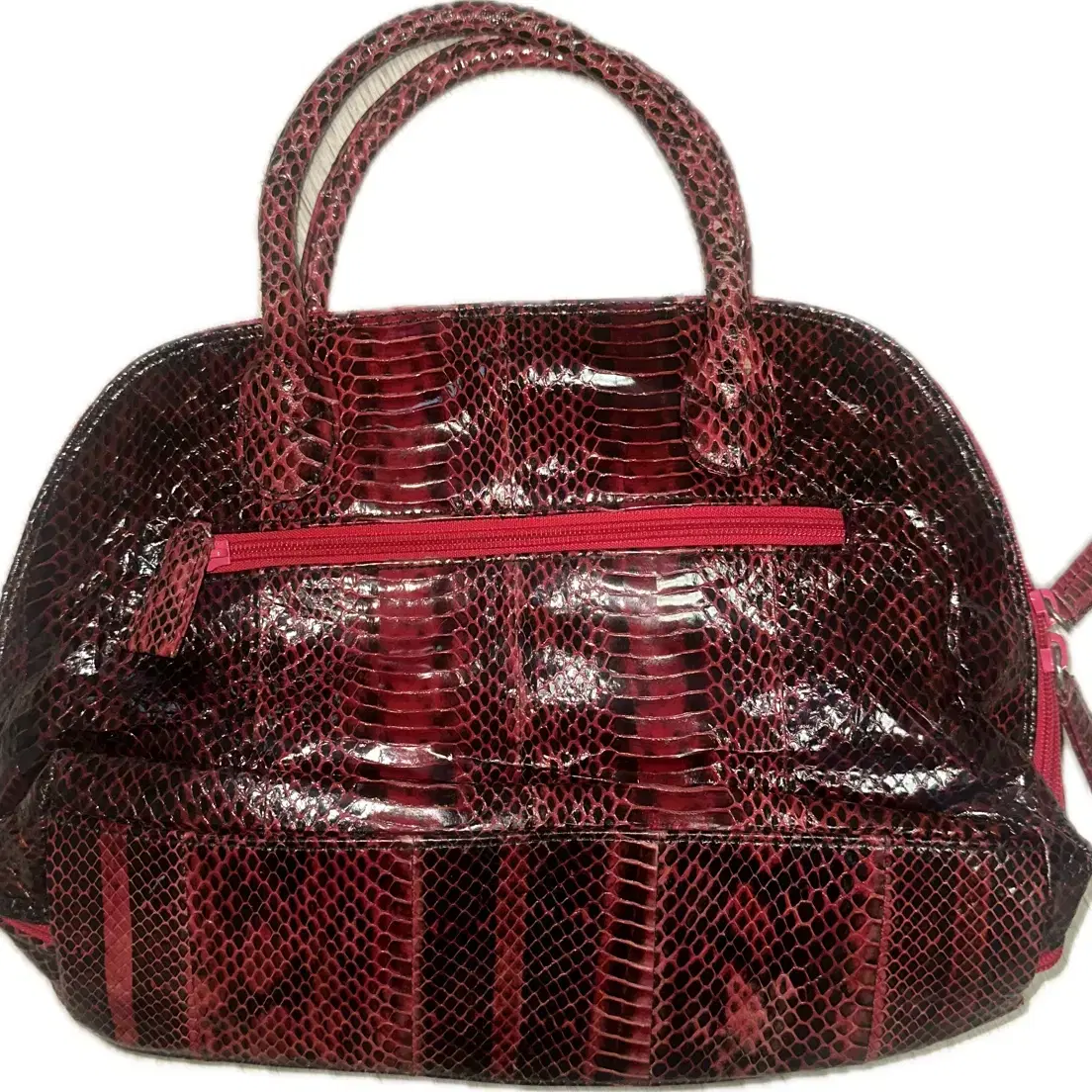 Vintage GENUINE SNAKE SKIN Tote Bag