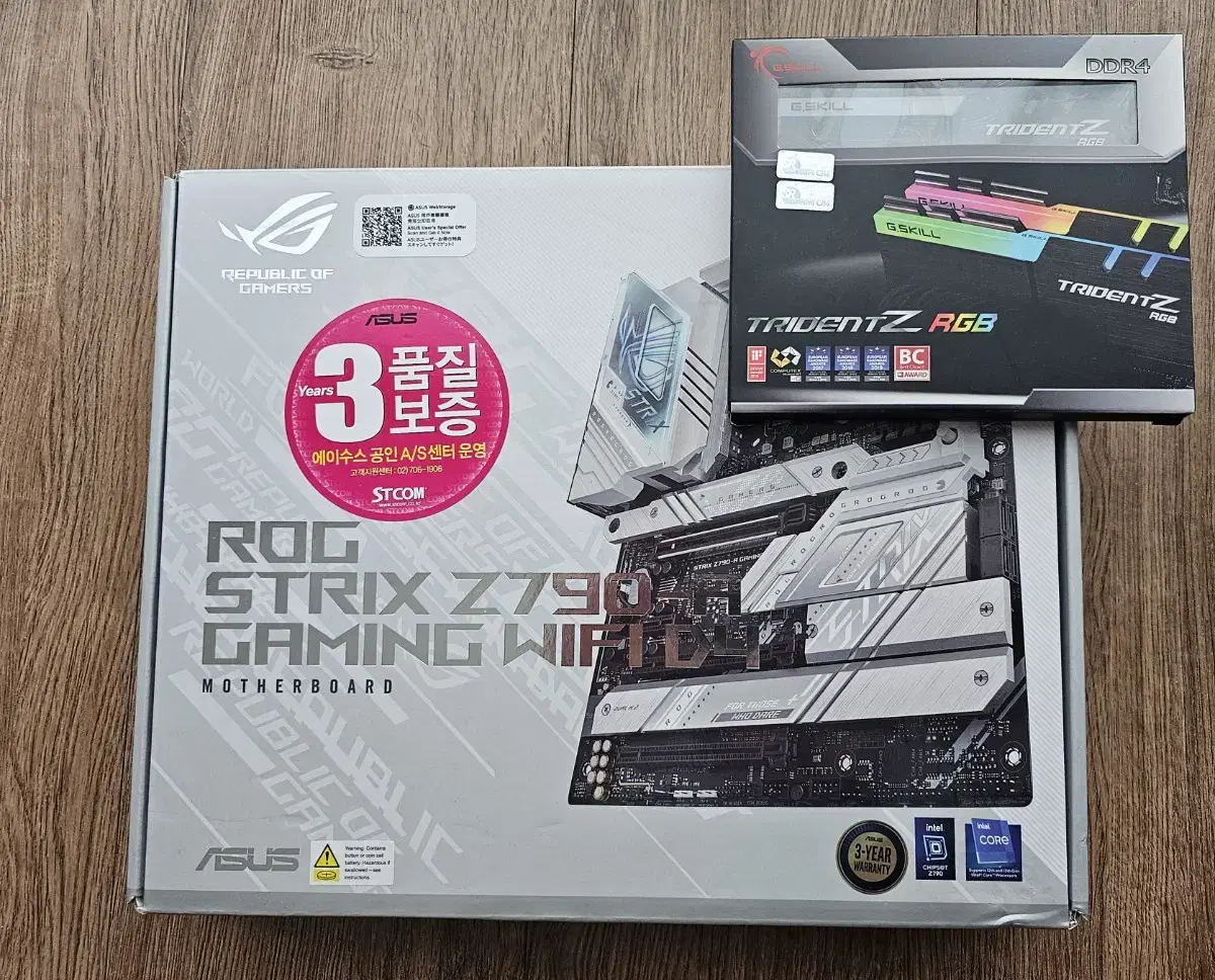 메인보드, 램 ASUS Z790-A WIFI D4 / RAM : DDR4