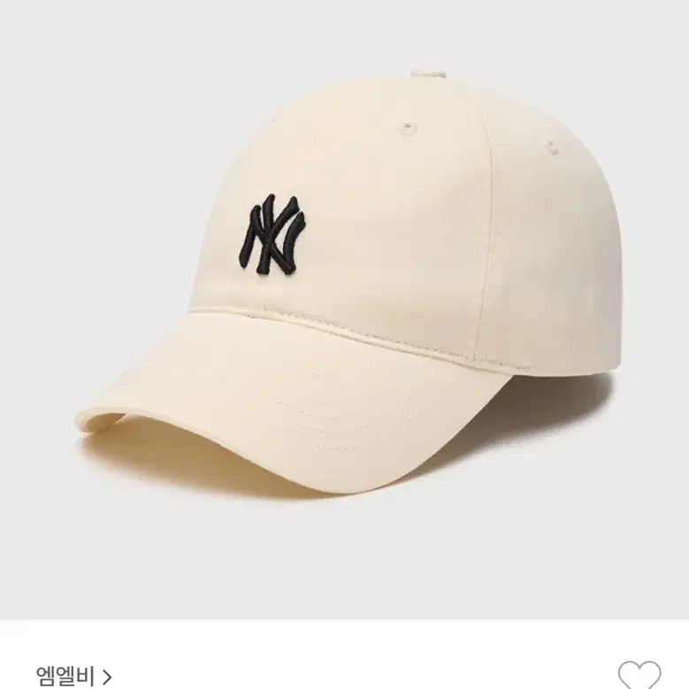 MLB 루키 언스트럭쳐 볼캡 NY 아이보리(ivory)