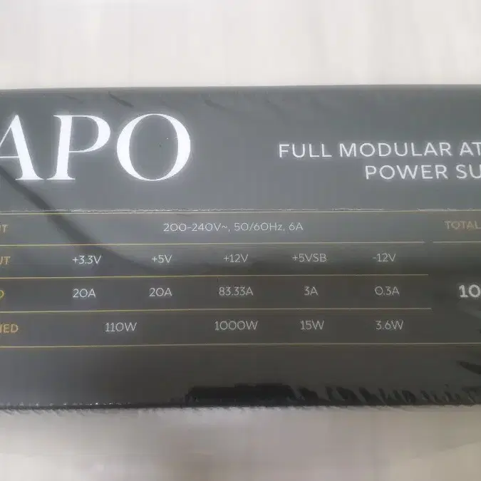 엔클롬 CAPO 1000W 80PLUS골드 풀모듈러 ATX3.1