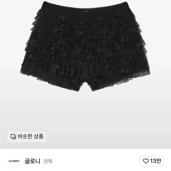 글로니 POLLY LACE BLOOMER SHORTS (BLACK, M)