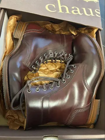 박스 포함 chausser 쇼세 코도반부츠 25.5