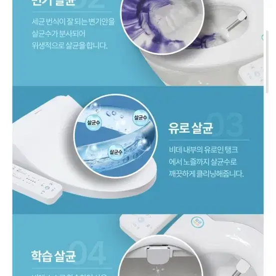 블루밍 살균 방수비데 NB-1660XS 새상품