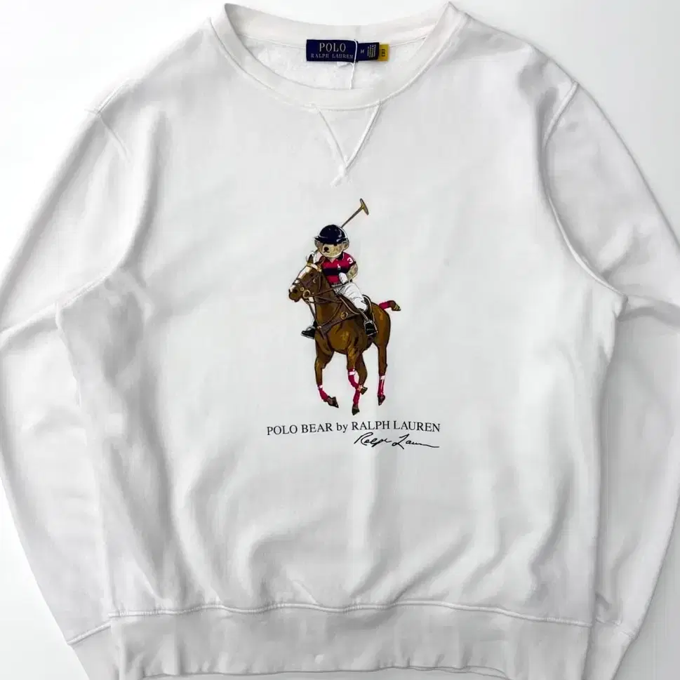 Polo Ralph Lauren 폴로 랄프로렌 신형라벨 화이트베어 맨투맨