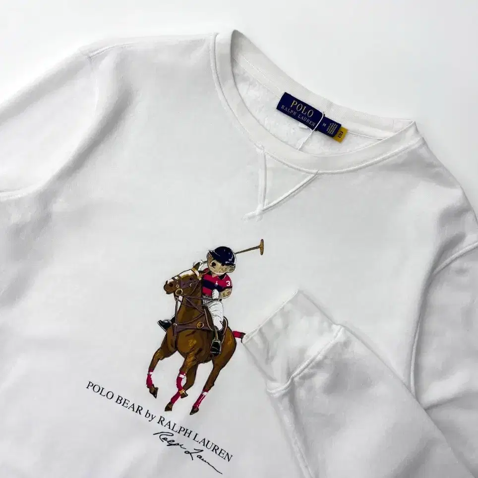 Polo Ralph Lauren 폴로 랄프로렌 신형라벨 화이트베어 맨투맨