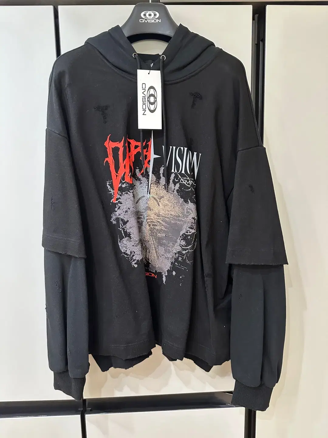 [1] csc / civision 후드 DISTRESSED HOODIE