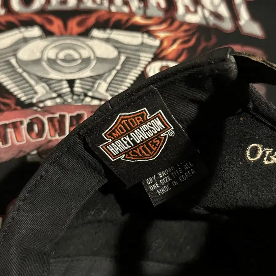 빈티지 HARLEY DAVIDSON 할리데이비슨 레더 볼캡