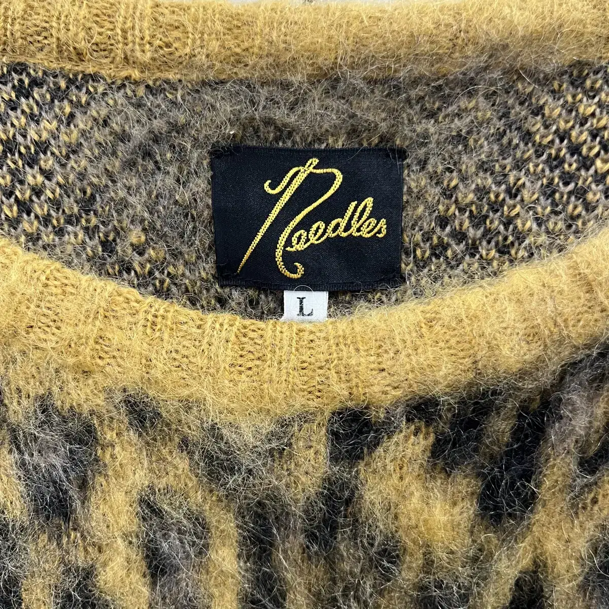 Needles Mohair Leopard Sweater