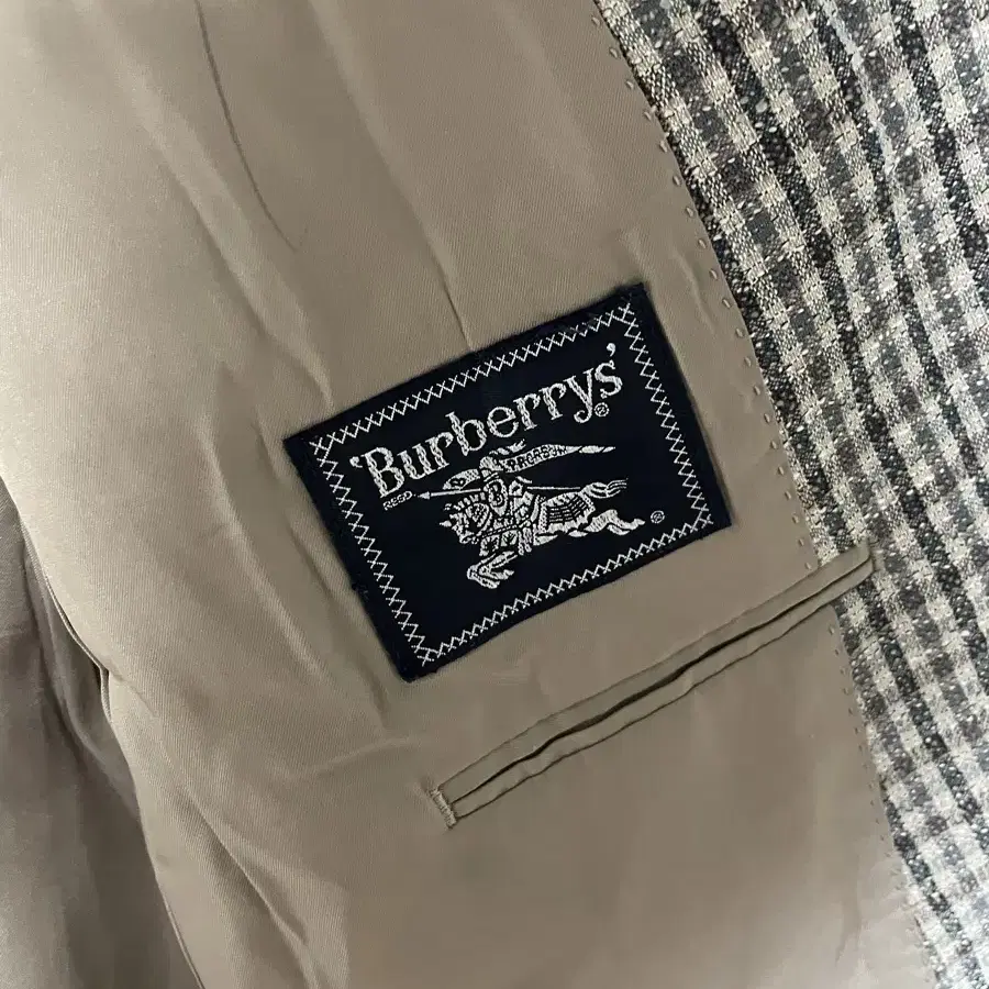 Burberry Multi Color Check Blazer