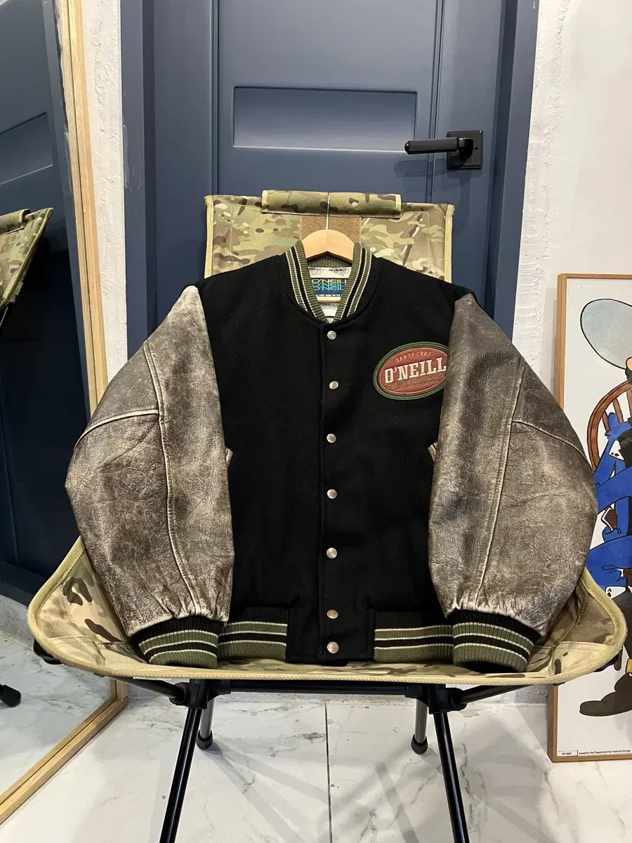 1980/90s ONEILL WOOL LEATHER 빈티지바시티자켓