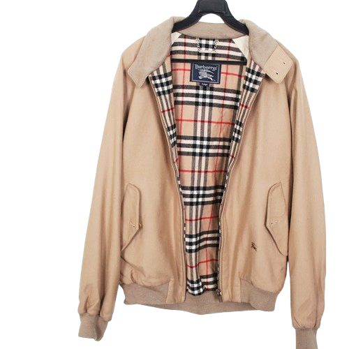 Burberry L Lined Check Wool Barracuda Herrington Jacket