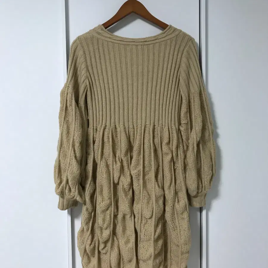 vintage volume knit one-piece