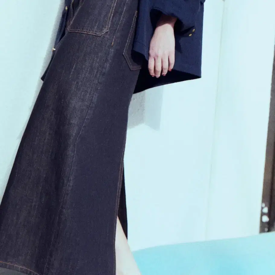 디애퍼처 20s 데님 롱 스커트 20s Denim Long Skirt S