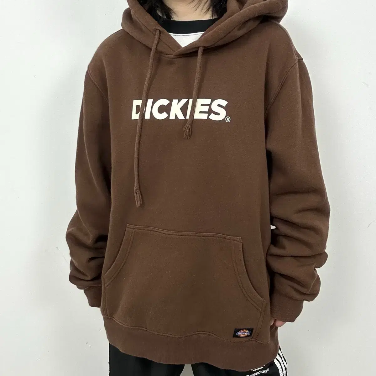 Dickies 디키즈 아치로고 브라운 스트릿 후드티