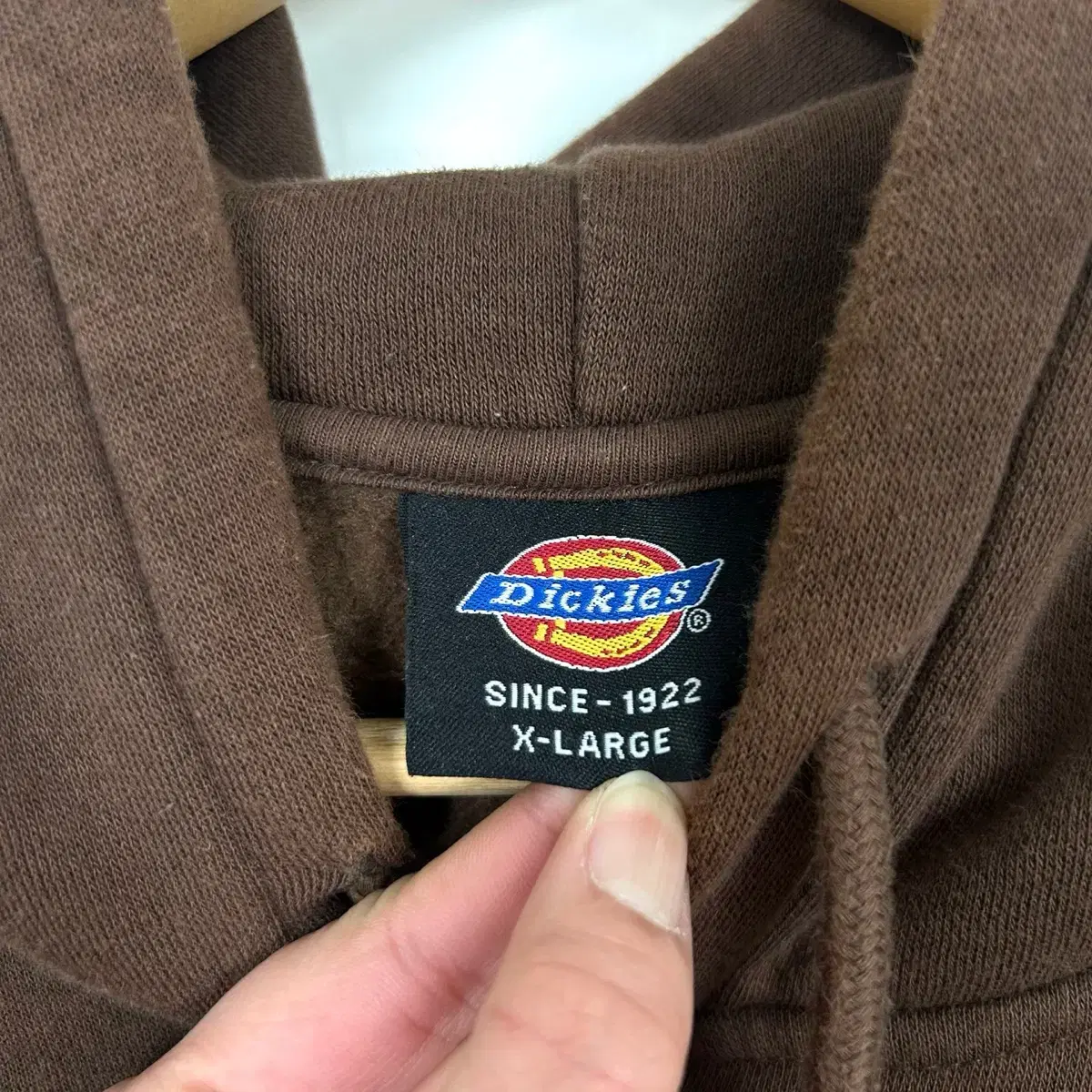 Dickies 디키즈 아치로고 브라운 스트릿 후드티