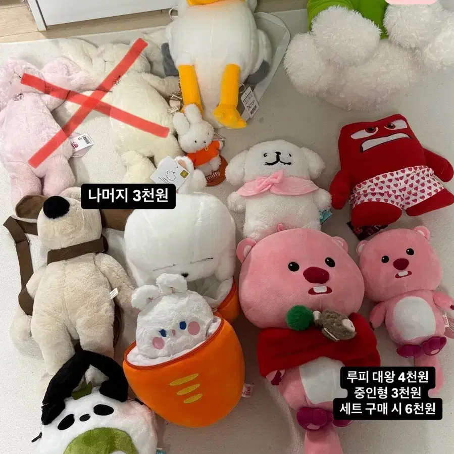 인형 판매합니다 치이카와 짱구 농담곰 오징어게임 도라에몽 커비