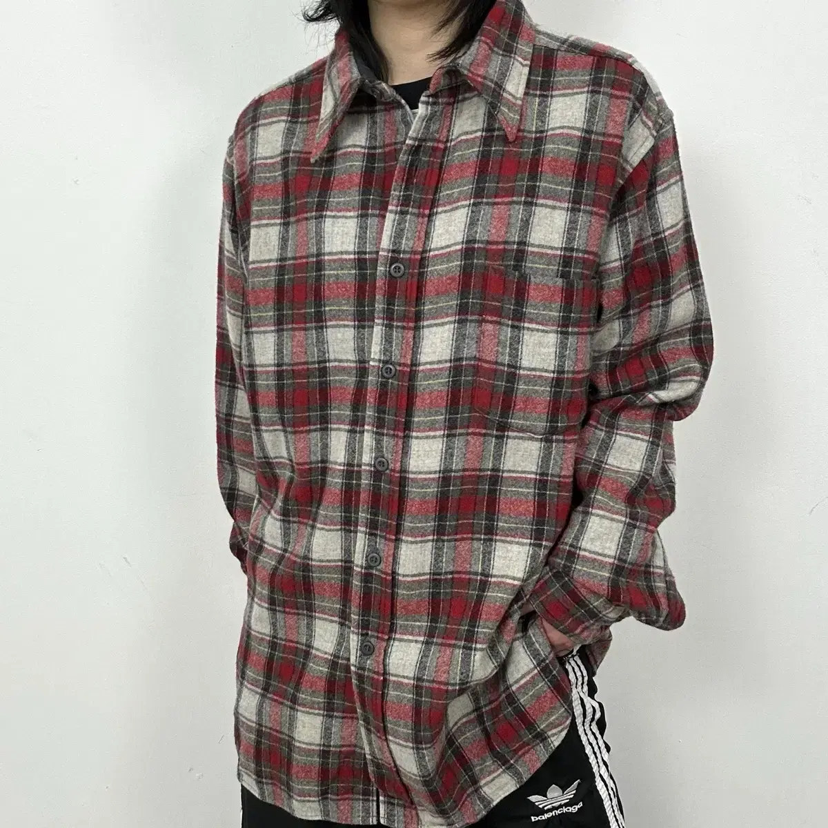 80-90s Pendleton 펜들턴 체크 울 셔츠