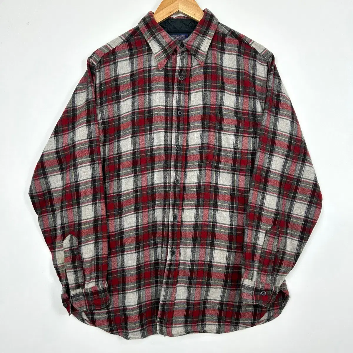 80-90s Pendleton 펜들턴 체크 울 셔츠