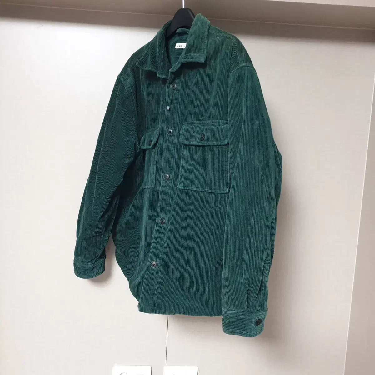 L)자라 ZARA 남성 코듀로이 누빔 점퍼