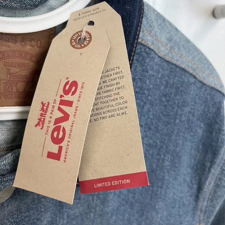 LEVIS 리바이스 컬러블록 리미티드에디션 타입3 트러커 M사이즈