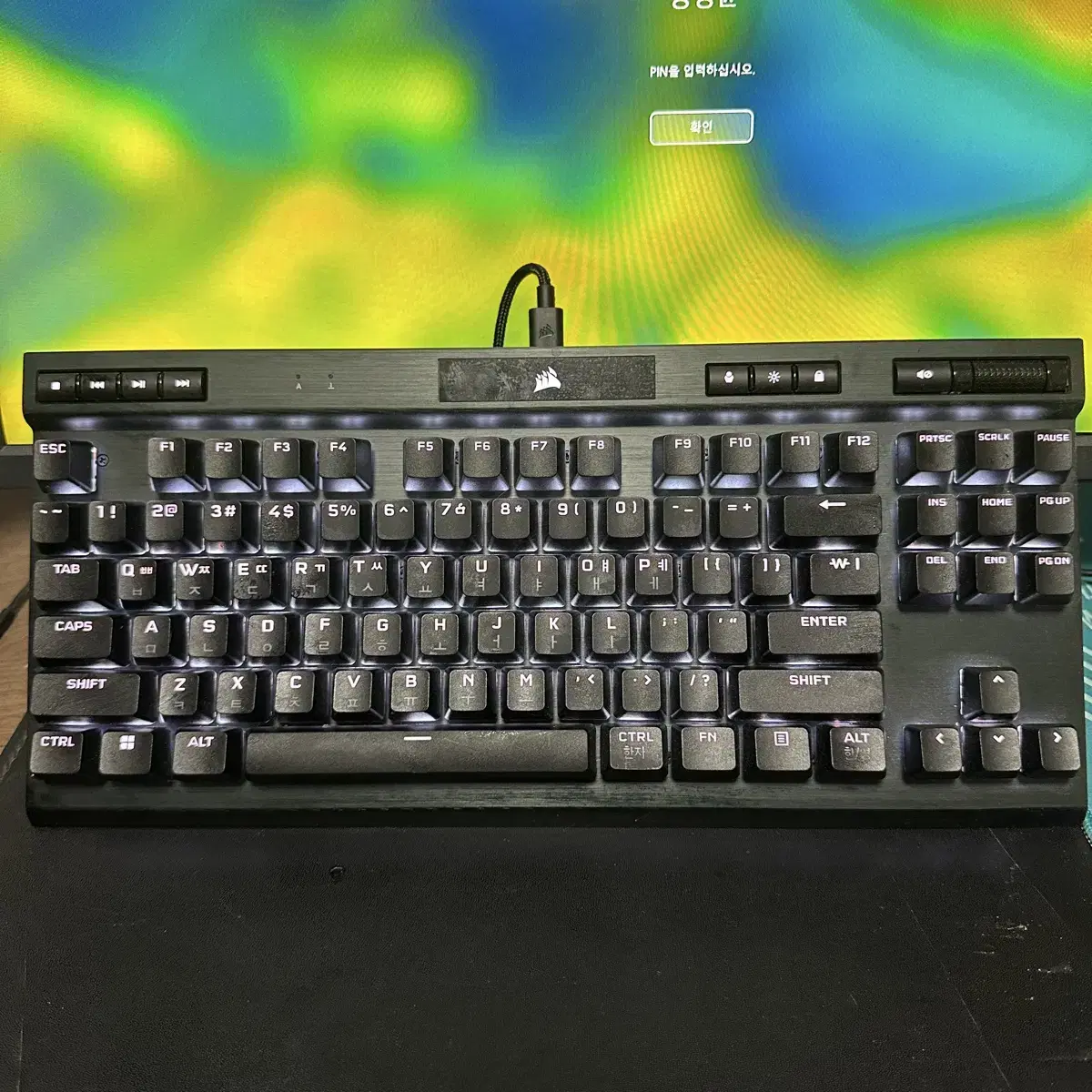 커세어 K70 RGB TKL OPX 광적축, 풀윤활