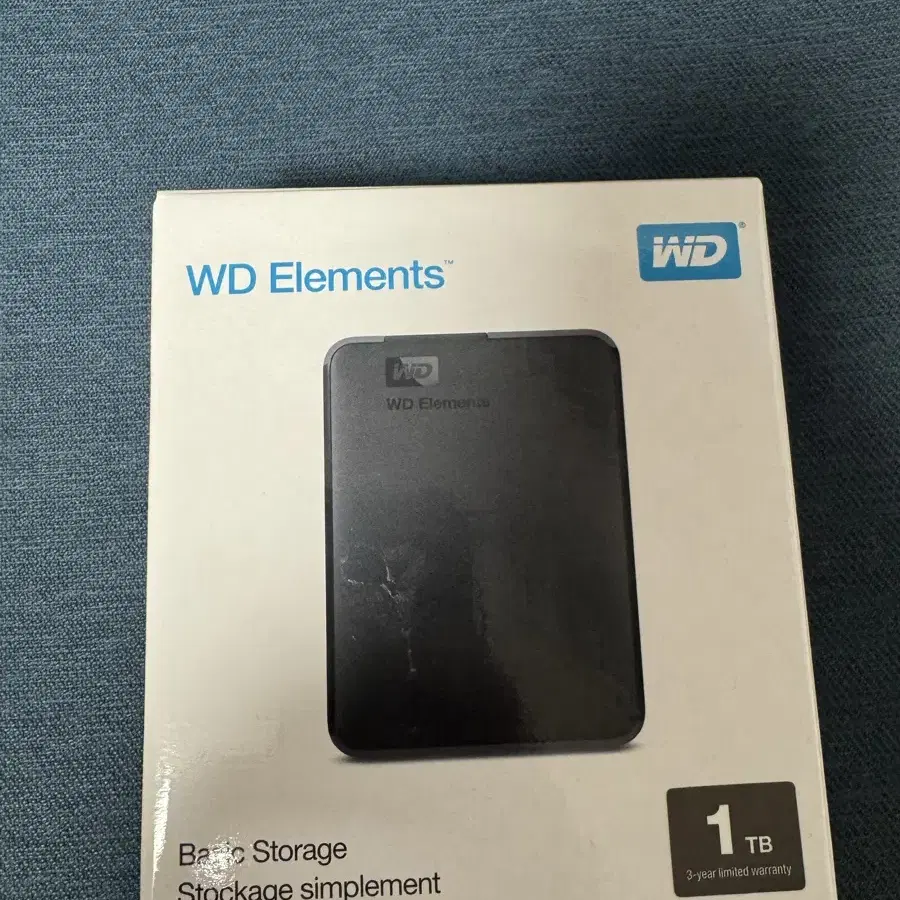 WD Elements 1TB 외장하드 새상품