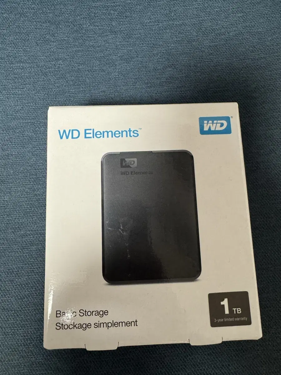 WD Elements 1TB 외장하드 새상품