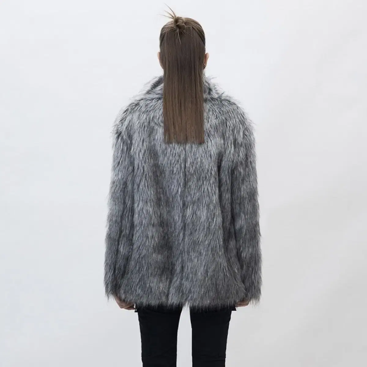 커렌트 HEAVY MIX FUR JARKET [GRAY]