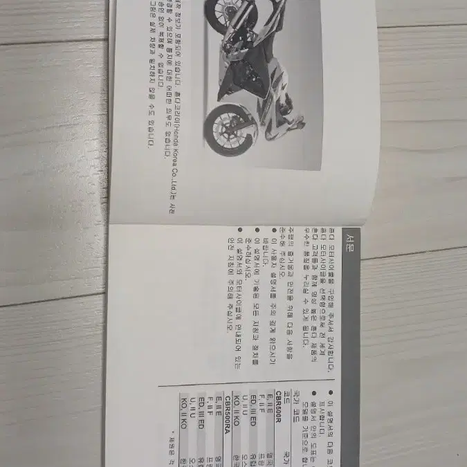 혼다(HONDA)CBR500R 사용설명서(2016)+혼다(HONDA)정비