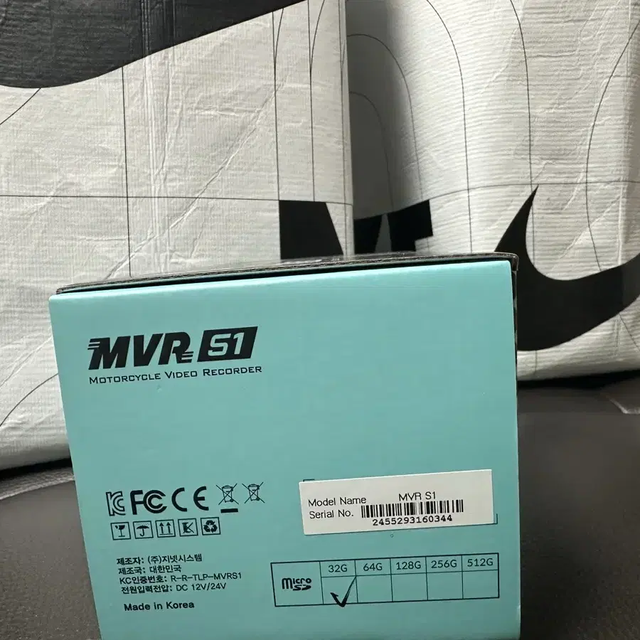 지넷시스템 MVR S1 32기가 2채널 오토바이 블랙박스