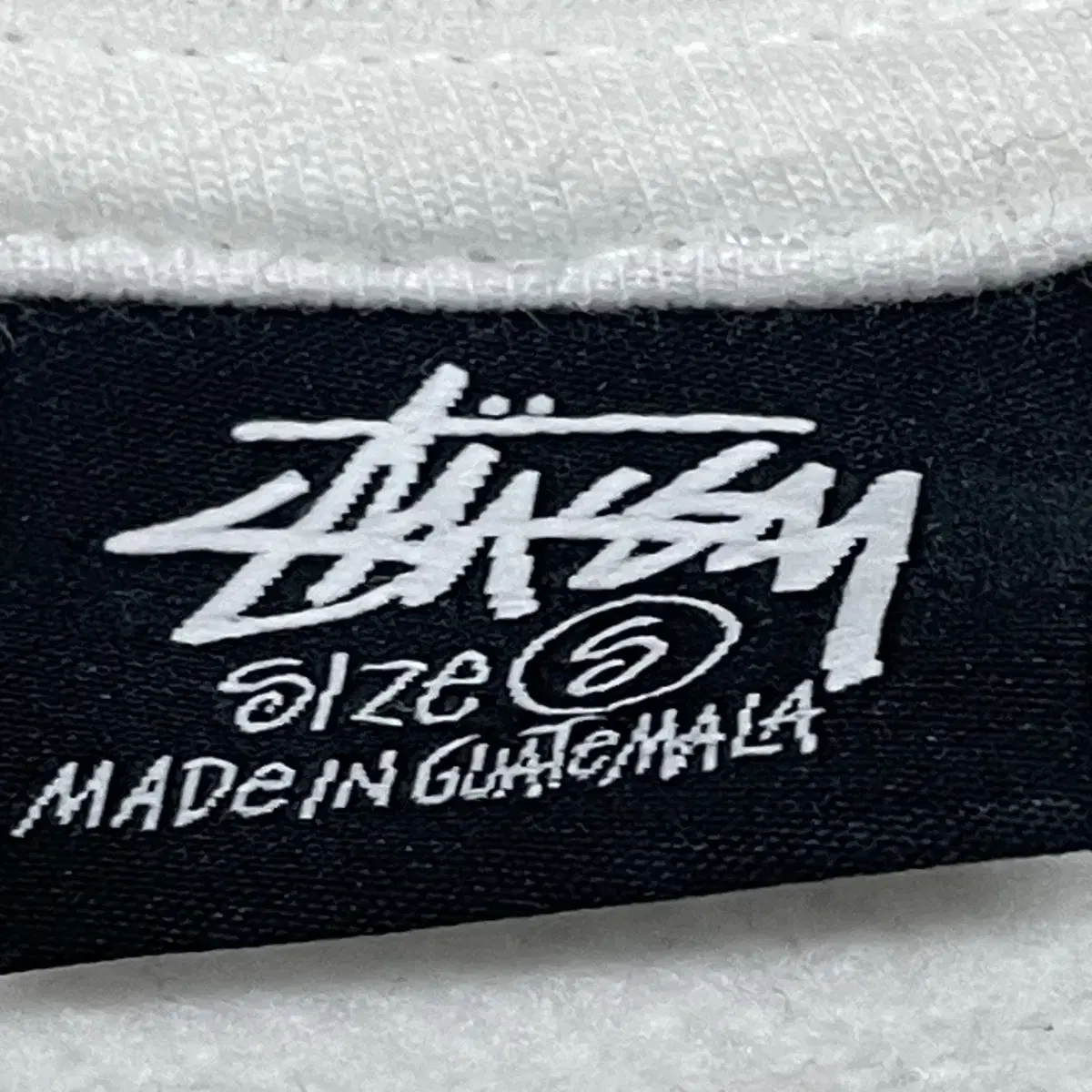 스투시 Stussy 핑크 스탁 자수 로고 후드티 화이트