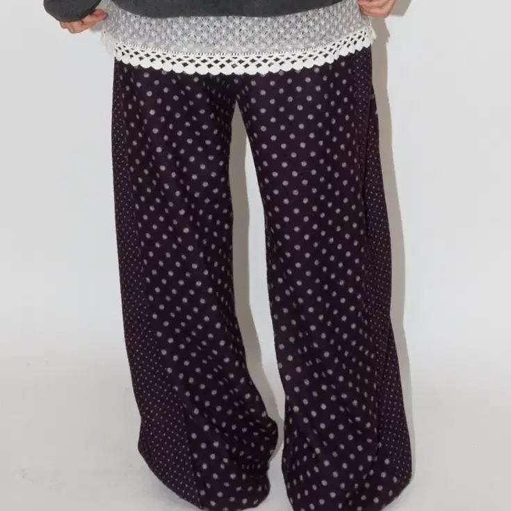 FLEECE DOT WIDE PANTS 후리스 도트 팬츠