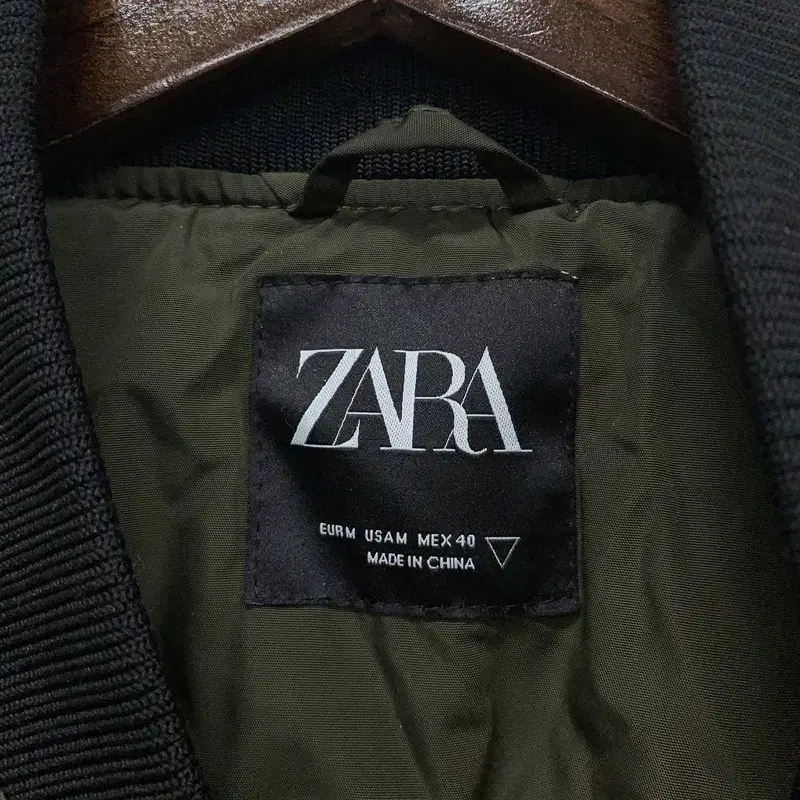 자라 ZARA 카키 야상자켓 95 G01952